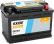Aku EXIDE EXCELL 74Ah 680A 278*175*190, 12V - +