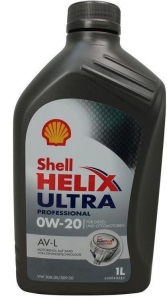 Mootoriõli 4T Shell Helix Ultra Professional AV - L  0W-20 1L