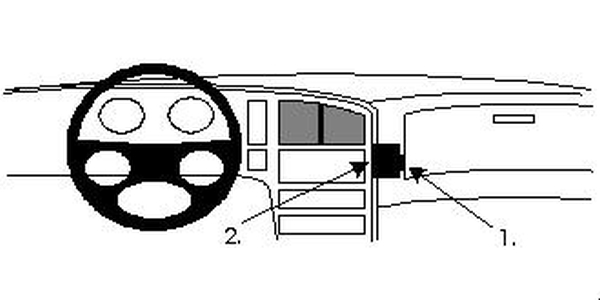 Paigaldusalus, mudelikohane Saab 9000 85-98