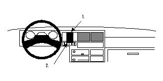 Paigaldusalus, mudelikohane VW Transporter 91-95
