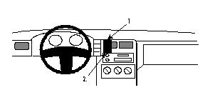 Paigaldusalus, mudelikohane Volkswagen/Seat 93-05