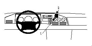 Paigaldusalus, mudelikohane VW LT 97-/MB Sprinter 95-99