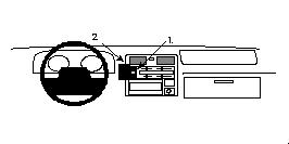 Paigaldusalus, mudelikohane Toyota HiAce 96-07 keskele