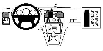 Paigaldusalus, mudelikohane Volvo S40 96-00 keskele