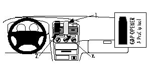 Paigaldusalus, mudelikohane Toyota Avensis 98