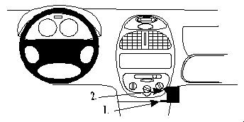 Paigaldusalus, mudelikohane Peugeot 206 99-08, alla