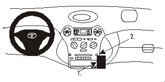 Paigaldusalus, mudelikohane Toyota Yaris 99-