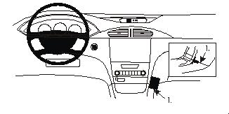 Paigaldusalus, mudelikohane Renault Laguna 01-