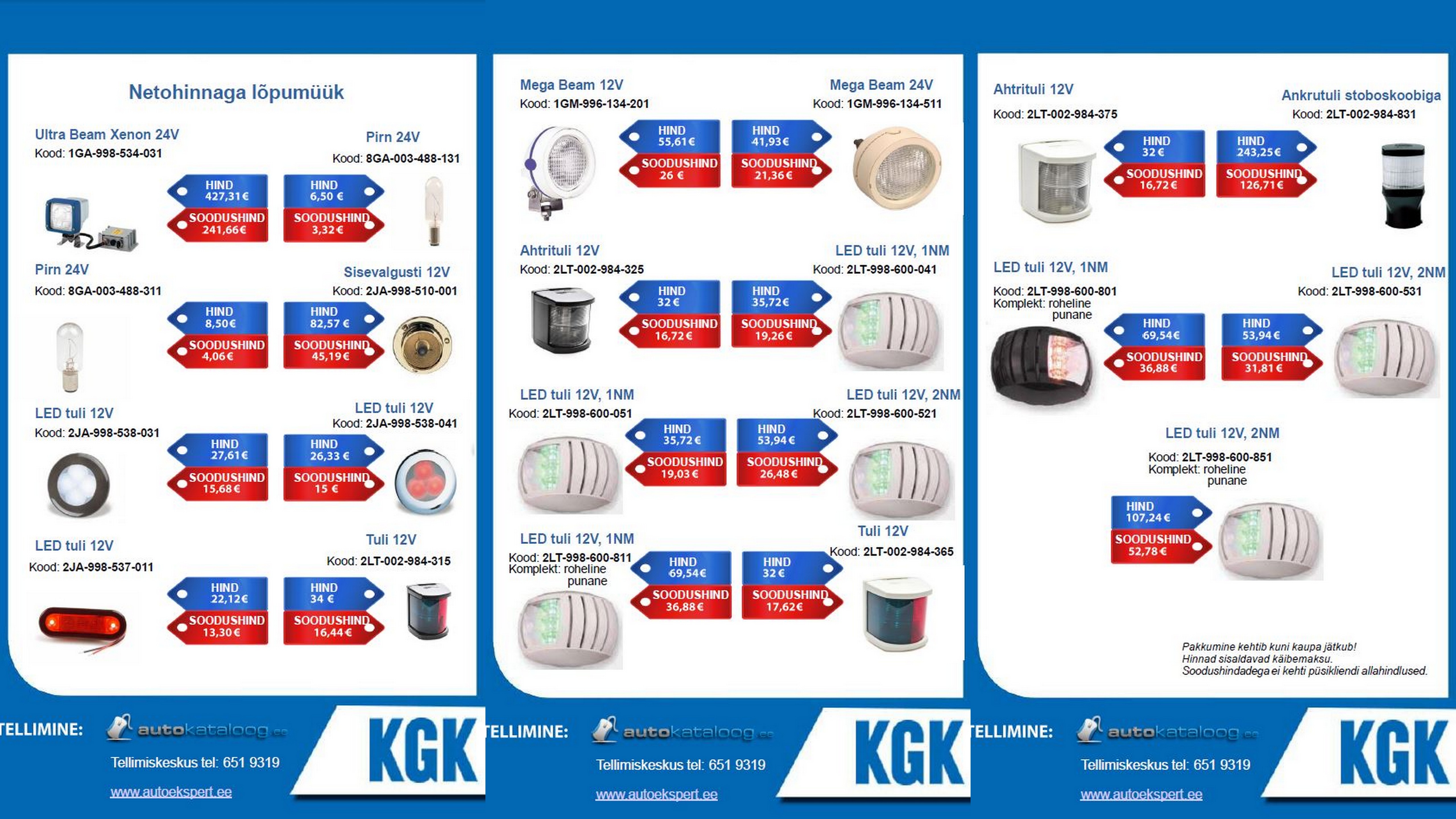 Lõpumüügi tooted ekstra soodsa hinnaga !