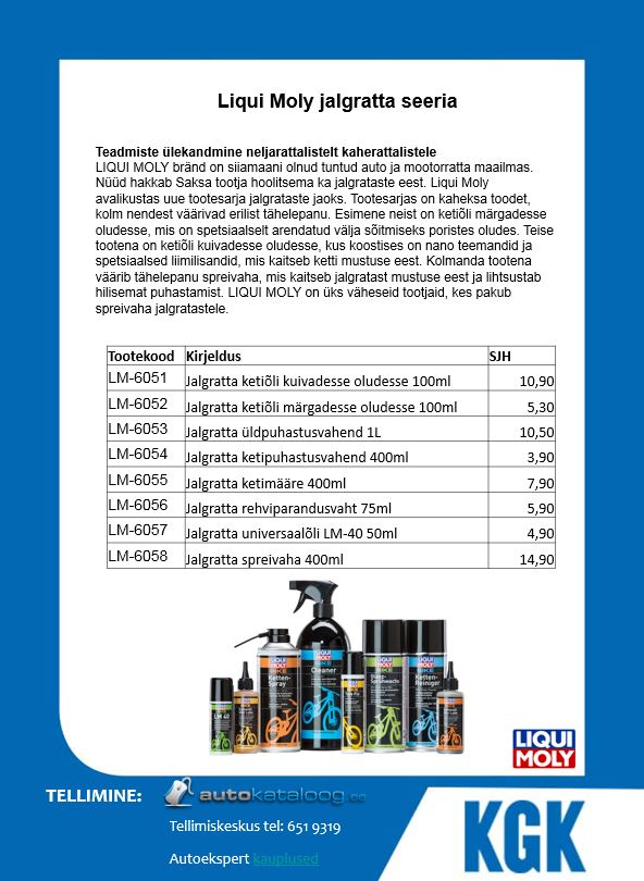 Liqui Moly jalgratta seeria