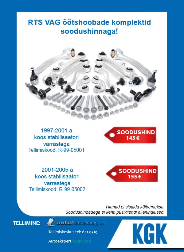 RTS VAG õõtshoobade komplektid nüüd soodushinnaga!